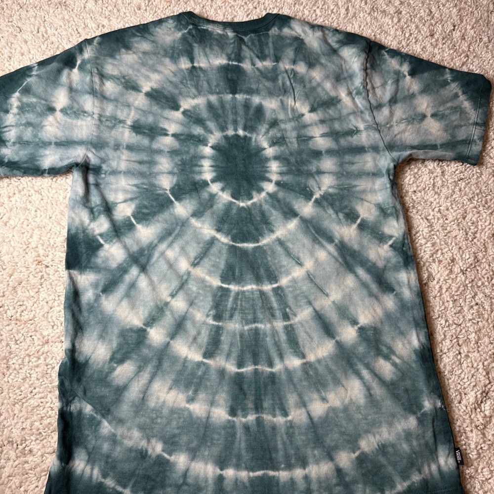 Vans Off The Wall Tie Dye Tee Classic Fit Medium Green EUC - Picture 7 of 7